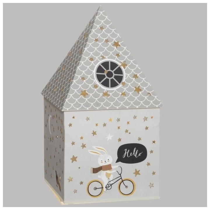 Lampe maison en polypropylene 5 LED - Gris