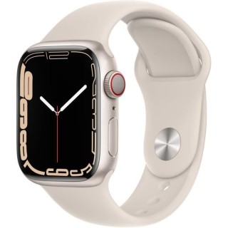 Apple Watch Series 7 GPS + Cellular - 41mm - Boîtier Starlight Alumin