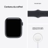 Apple Watch Series 7 GPS + Cellular - 45mm - Boîtier Midnight Aluminium - Bracelet Midnight Sport Band - Regular