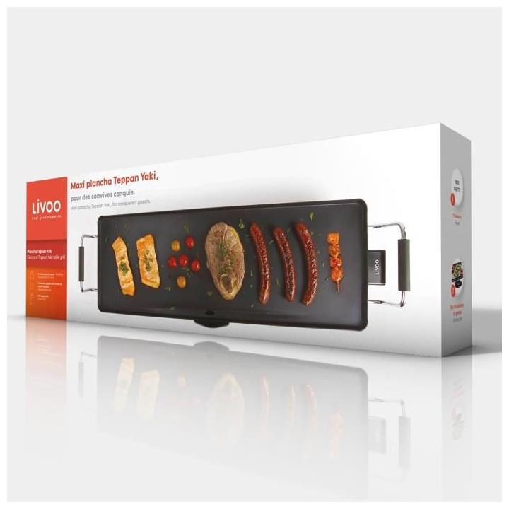 LIVOO DOM182 - Plancha Teppan Yaki, gril 70 cm
