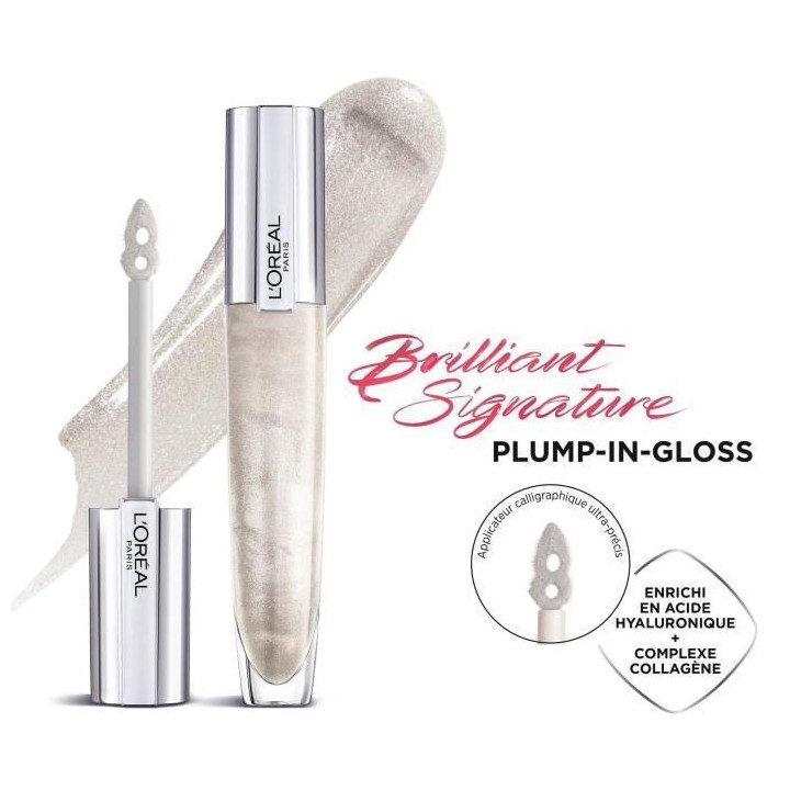 Encre a levres Brilliant Signature Gloss effet volume L'OREAL PARIS -
