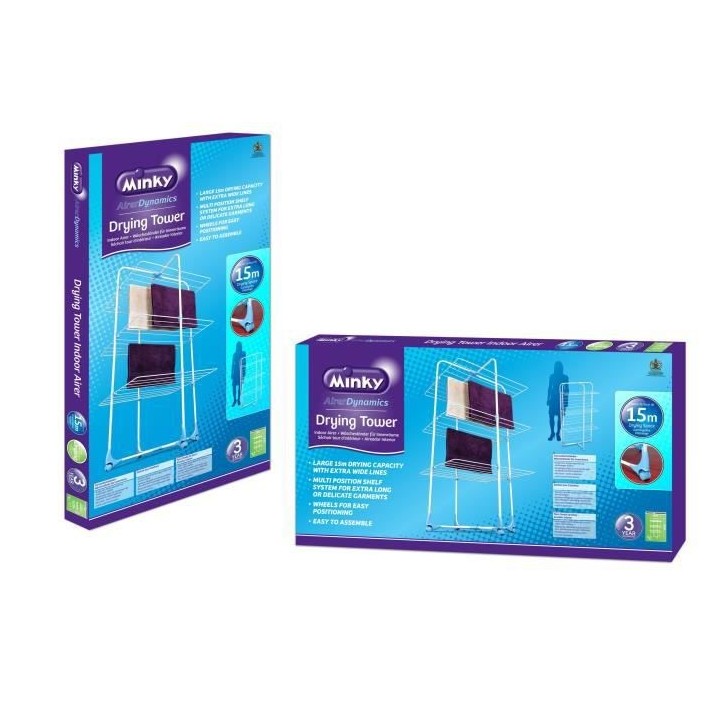 MINKY Séchoir a linge tour 15 m