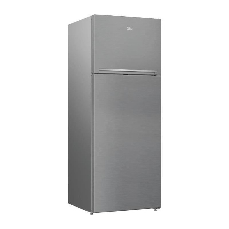 BEKO RDNE455K30ZXBN Réfrigérateur congélateur haut - 406 L (313+93) - Froid ventilé - NeoFrost - Métal brossé