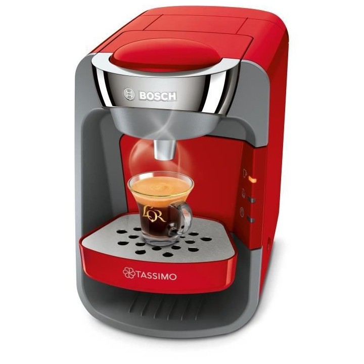 Machine a café multi-boissons BOSCH Tassimo Suny TAS32 - Rouge coquel