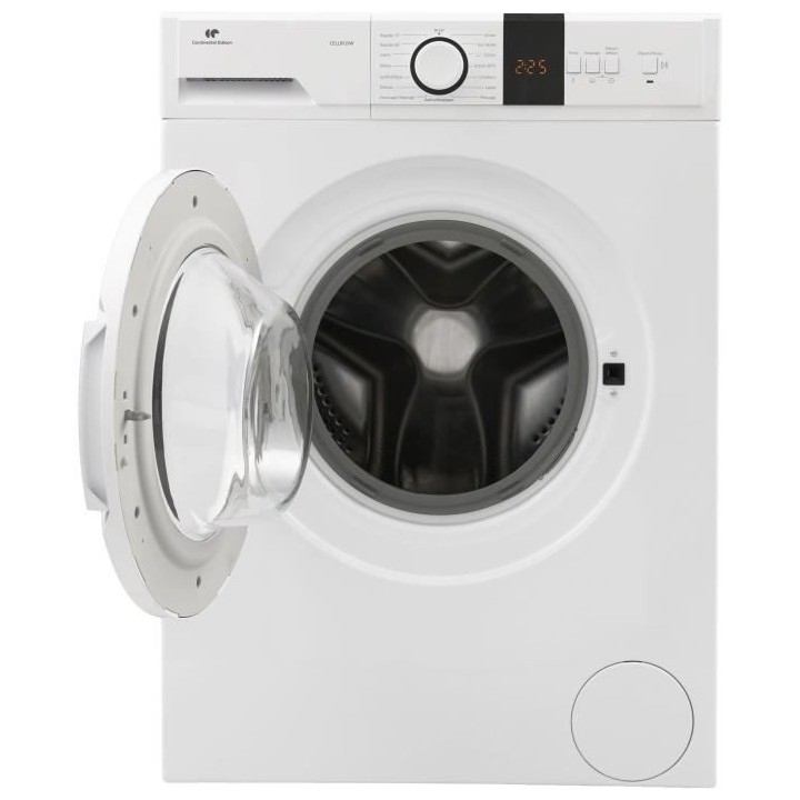 Lave-linge hublot CONTINENTAL EDISON CELL812IW - 8 kg – Moteur induc
