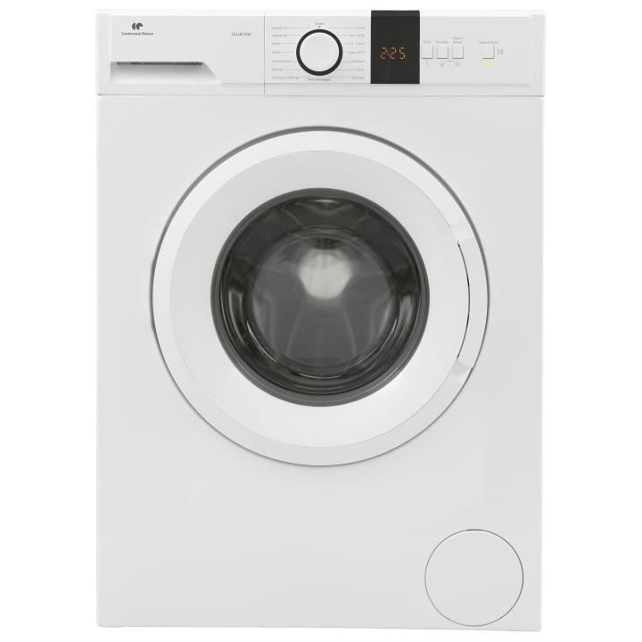 Lave-linge hublot CONTINENTAL EDISON CELL812IW - 8 kg – Moteur induc