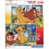 Clementoni Supercolor Puzzle-Lion King-2 x 60 piéces-Disney, , Multicolore - 21604