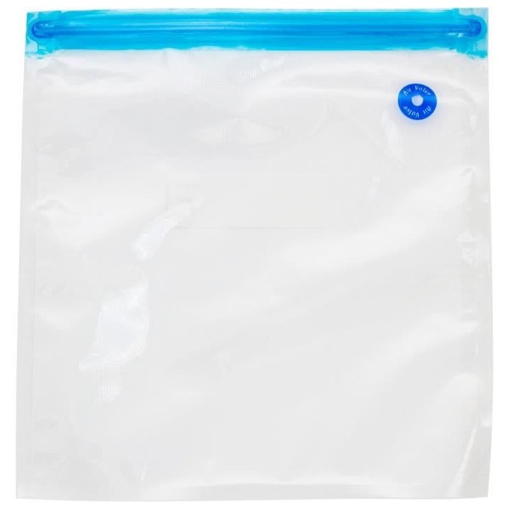 CONSERVAIR - SEAL10 - Lot de 10 sacs sous vide réutilisables - lavabl