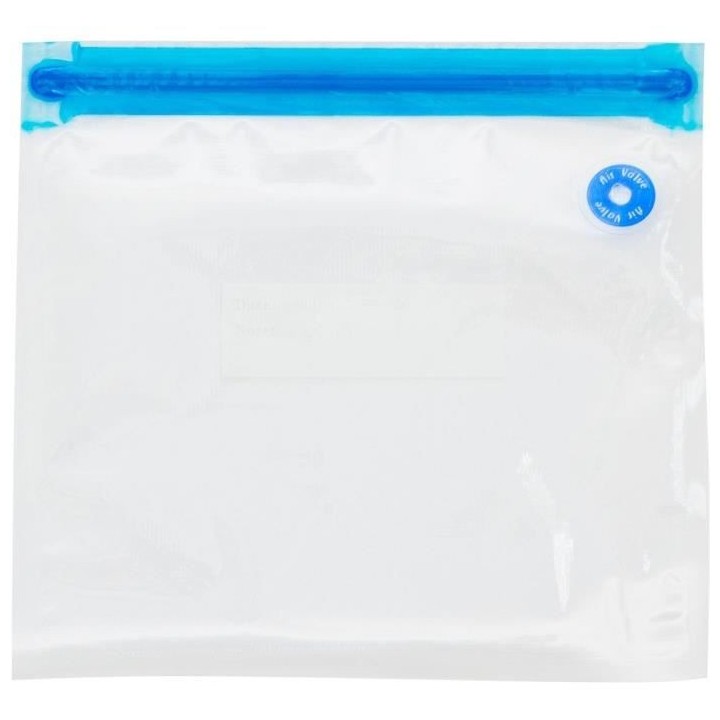 CONSERVAIR - SEAL10 - Lot de 10 sacs sous vide réutilisables - lavabl