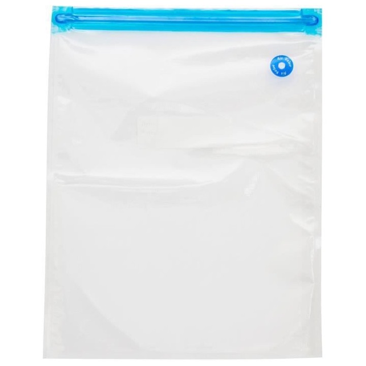 CONSERVAIR - SEAL10 - Lot de 10 sacs sous vide réutilisables - lavabl
