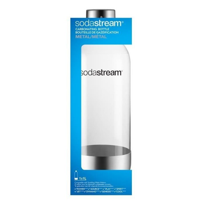SODASTREAM Bouteille de gazéification grand modele base métal