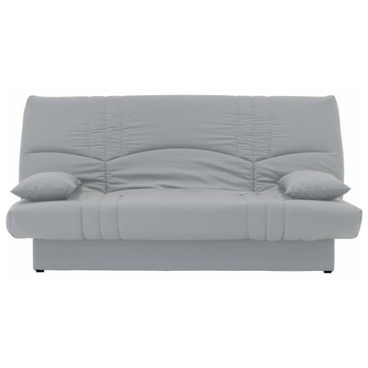 Banquette clic clac 3 places - Tissu gris clair - Style Contemporain -