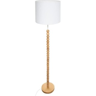 Lampadaire droit Pin - Nino - Blanc - H 146 cm