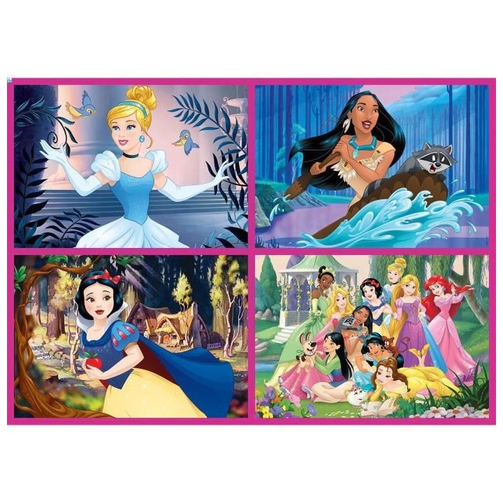 DISNEY PRINCESSES Puzzles Multi 4 En 1 Disney Princesses