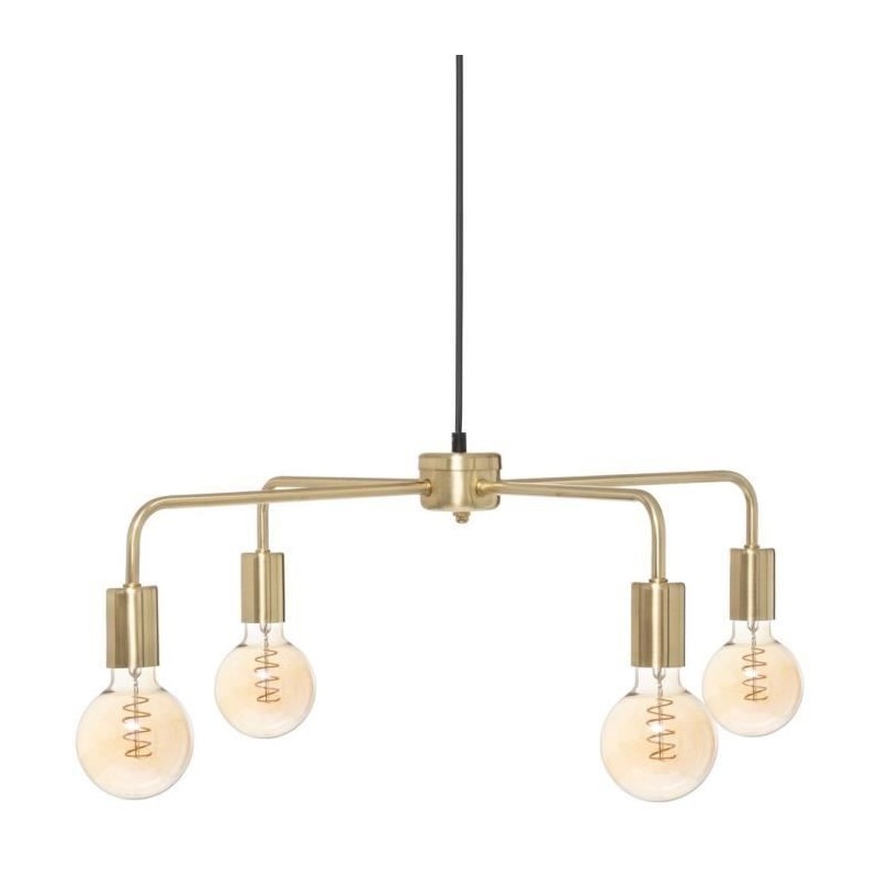 KELI Suspension en métal 4 tetes - E27 - 40 W - Ø69 cm - Doré