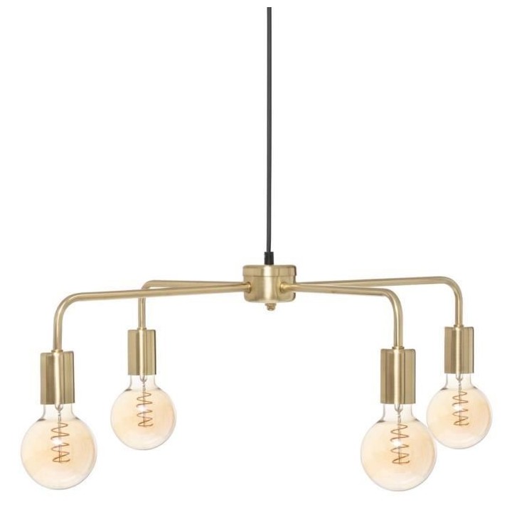 KELI Suspension en métal 4 tetes - E27 - 40 W - Ø69 cm - Doré