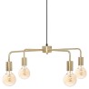 KELI Suspension en métal 4 tetes - E27 - 40 W - Ø69 cm - Doré