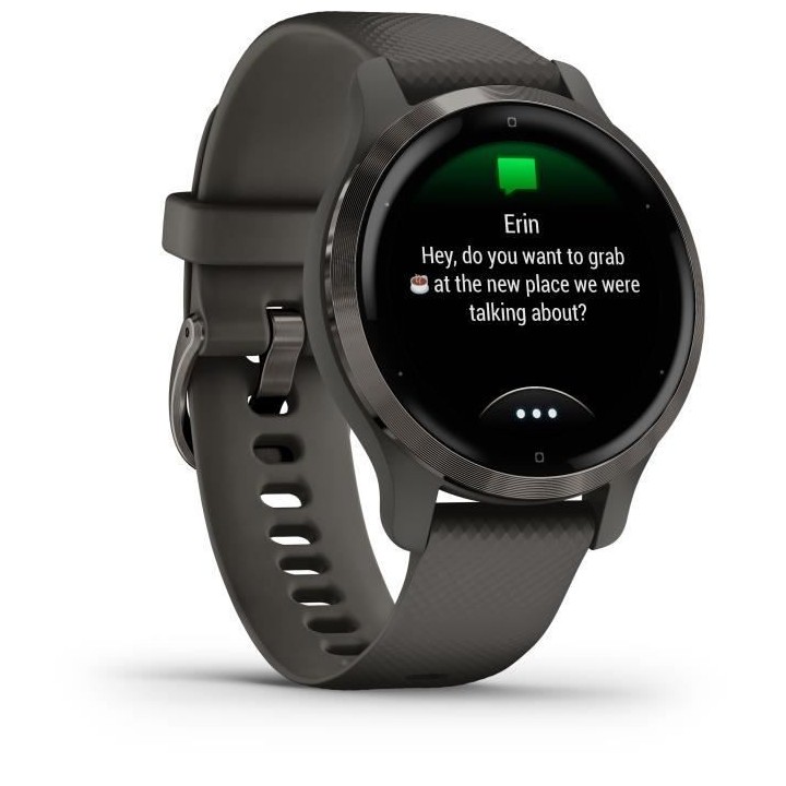 GARMIN Venu 2S - Montre connectée GPS - Gray - Bracelet gris foncé