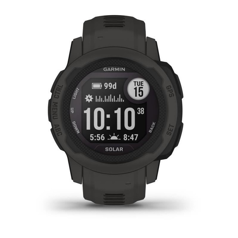 Montre connectée - GARMIN - Instinct 2S Solar - Graphite