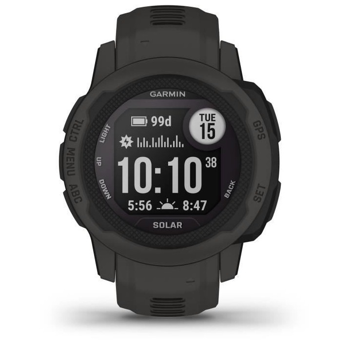 Montre connectée - GARMIN - Instinct 2S Solar - Graphite