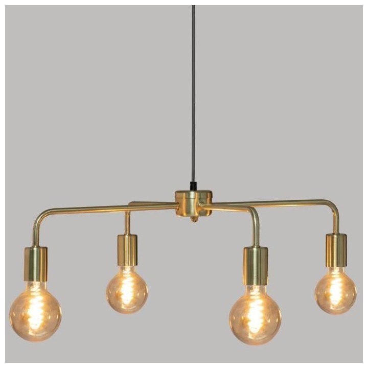KELI Suspension en métal 4 tetes - E27 - 40 W - Ø69 cm - Doré