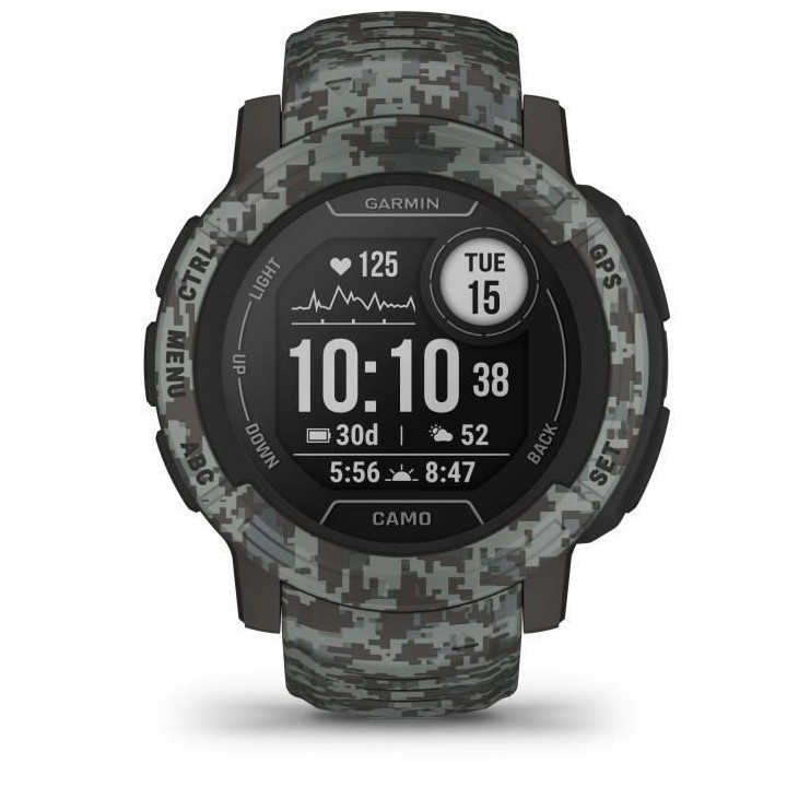 Montre connectée - GARMIN - Instinct 2 - Camo Edition - Graphite Camo