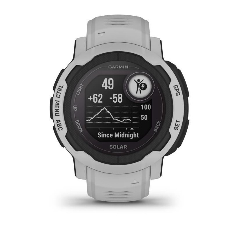 Montre connectée - GARMIN - Instinct 2 Solar - Mist Gray