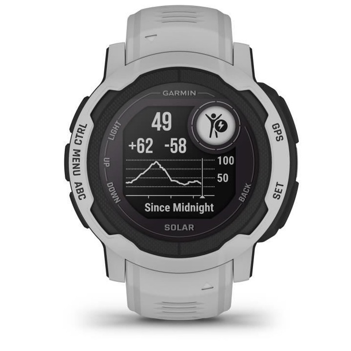 Montre connectée - GARMIN - Instinct 2 Solar - Mist Gray