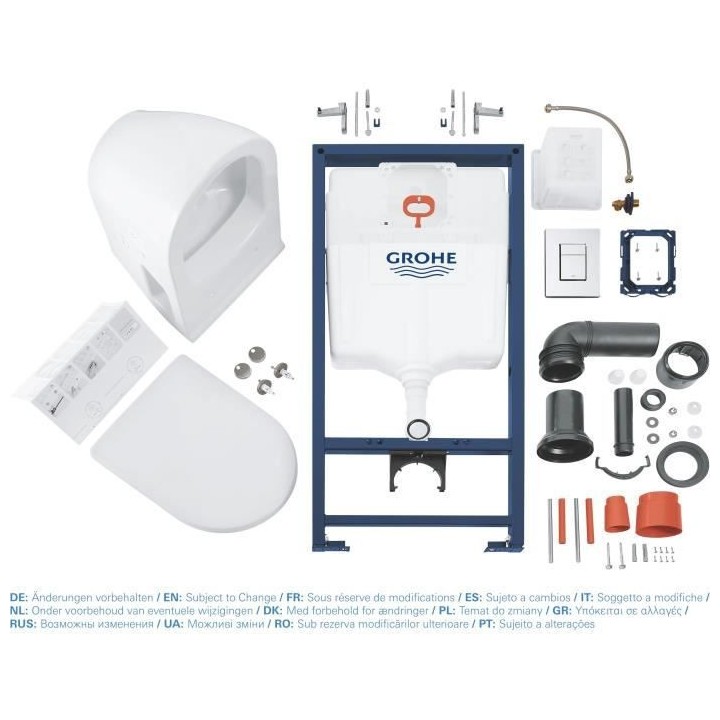 GROHE - Pack Bati WC Solido Compact - WC 6-9 l 1,13m