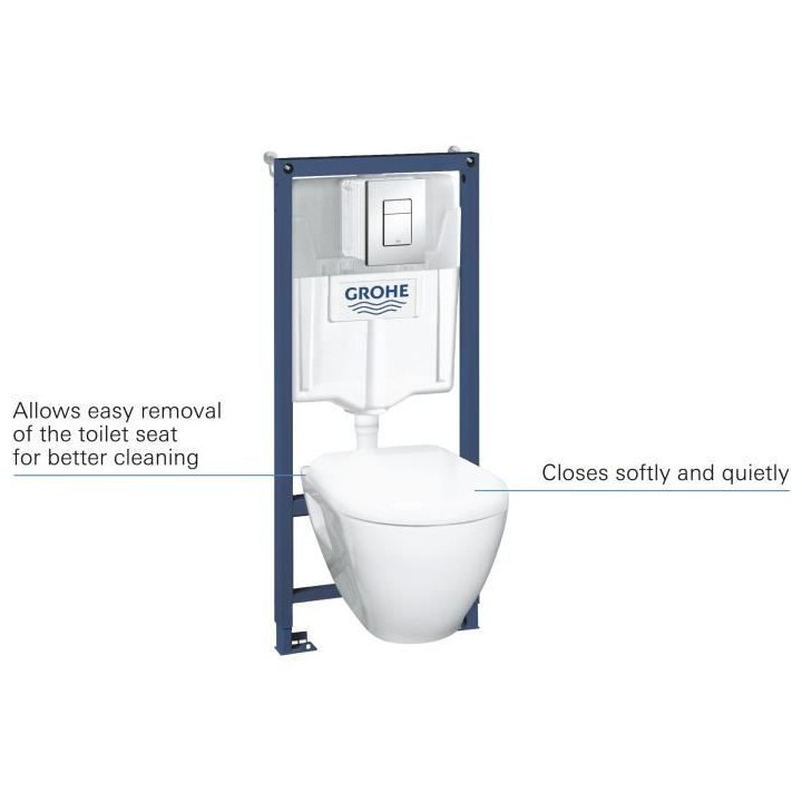 GROHE - Pack Bati WC Solido Compact - WC 6-9 l 1,13m
