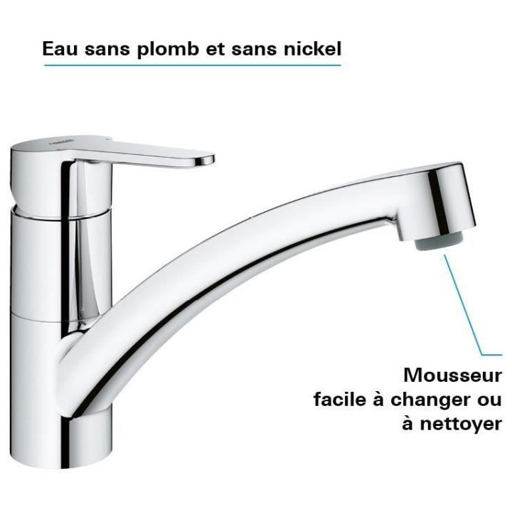 GROHE - Mitigeur monocommande Evier - Start Eco