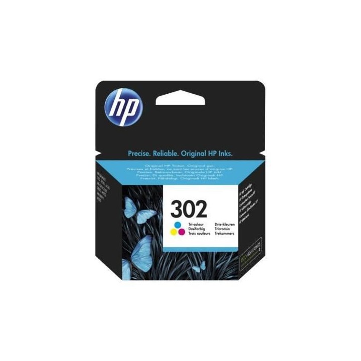 HP 302 cartouche d'encre trois couleurs authentique pour HP DeskJet 21