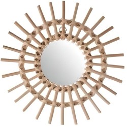 Miroir rotin Soleil D30 cm