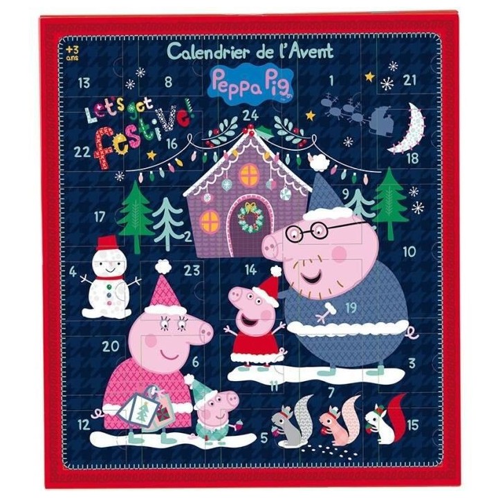 Calendrier de l'avant 36 pieces - Peppa Pig - JEMINI - 36 x 39,5 cm