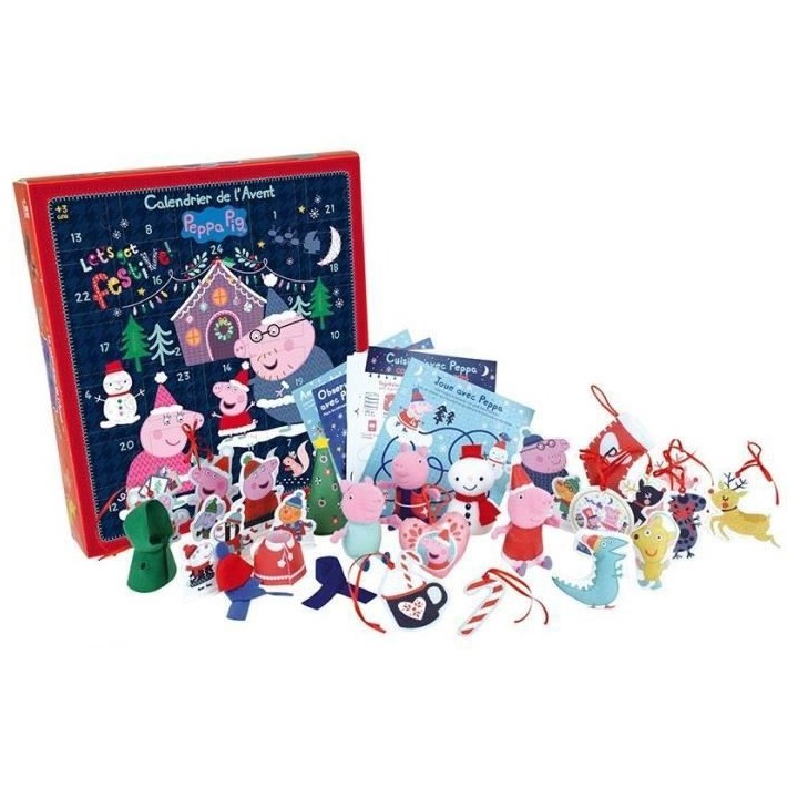 Calendrier de l'avant 36 pieces - Peppa Pig - JEMINI - 36 x 39,5 cm