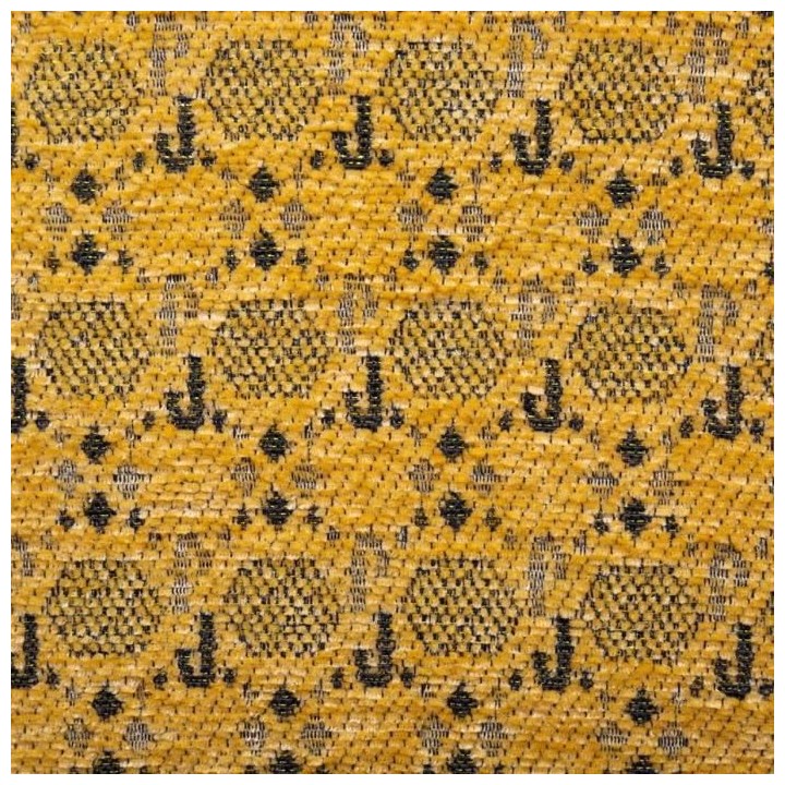 Housse de coussin Chenille - 40 x 40 cm - Léopard ocre