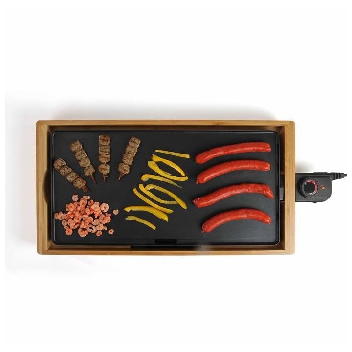 LIVOO DOC202 - Plancha gril bambou