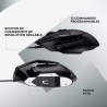 Logitech - G502 X Souris Gaming Filaire - LIGHTFORCE boutons primaires hybrides optique-mécanique, capteur gaming HERO 25K - No