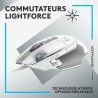 Logitech - G502 X Souris Gaming Filaire - LIGHTFORCE boutons primaires hybrides optique-mécanique, capteur gaming HERO 25K - Bl