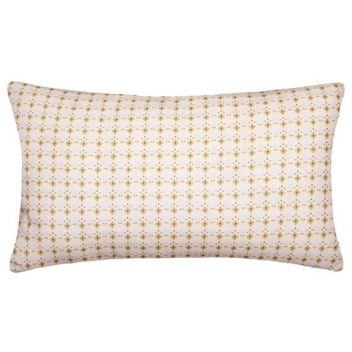 Coussin velours imprimé Dolce - 30 x 50 cm - Rose