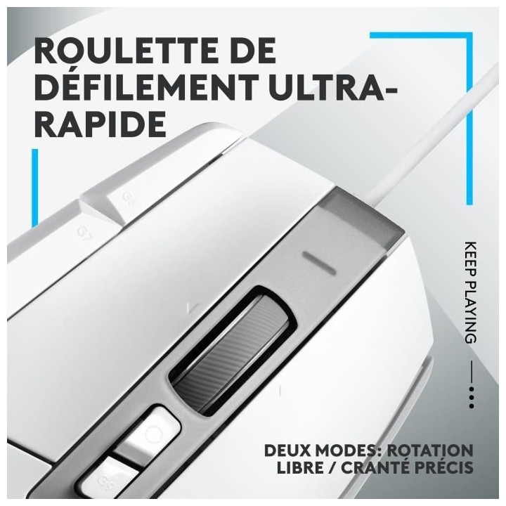 Logitech - G502 X Souris Gaming Filaire - LIGHTFORCE boutons primaires