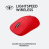 Souris Gamer droitier - Sans fil - LOGITECH G - Pro X Superlight - Rouge