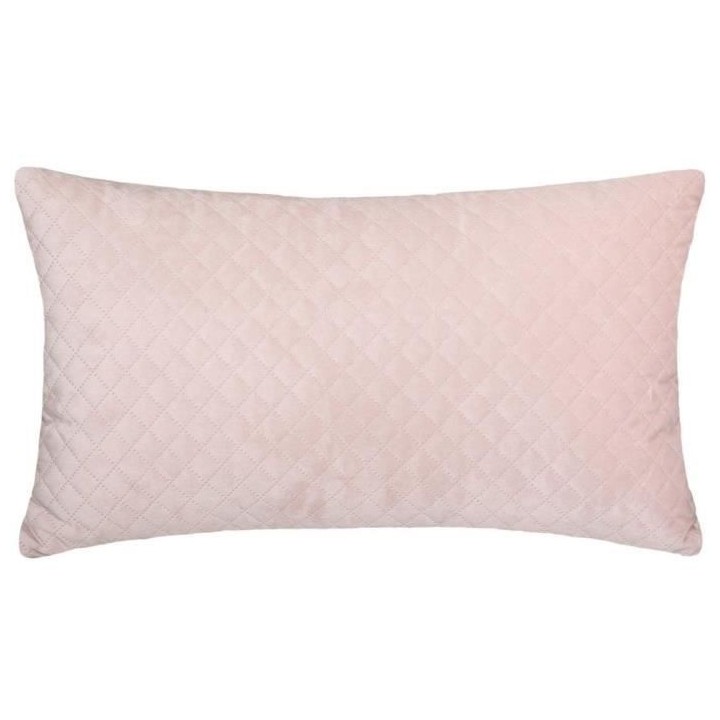 Coussin velours imprimé Dolce - 30 x 50 cm - Rose