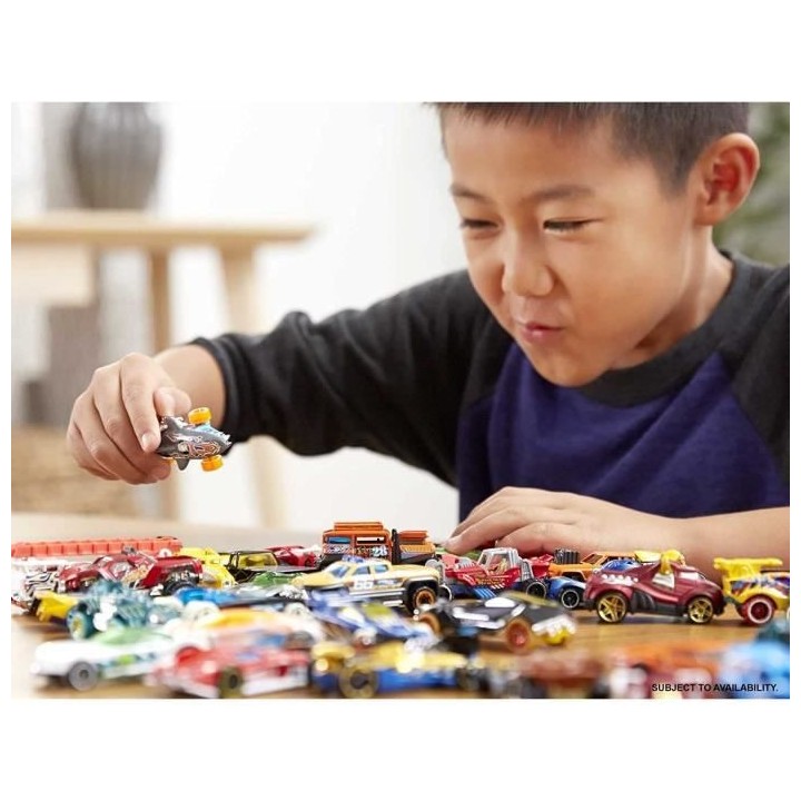 Hot Wheels - Coffret 20 véhicules - mini-véhicules - 3 ans et +