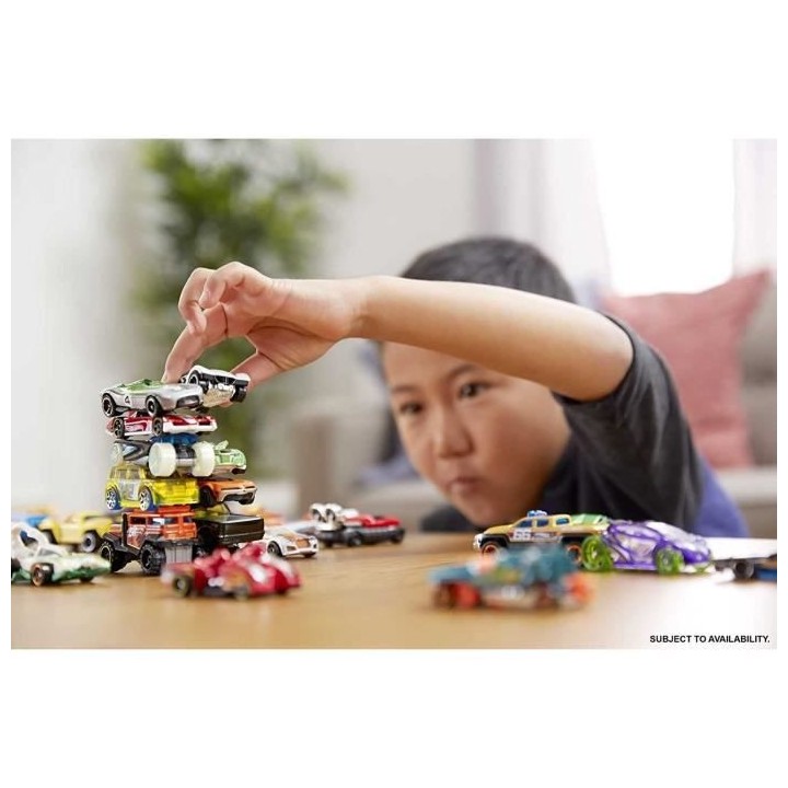 Hot Wheels - Coffret 20 véhicules - mini-véhicules - 3 ans et +