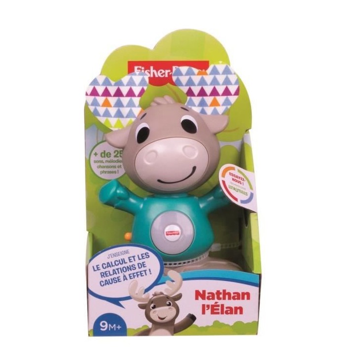 Fisher-Price - Nathan l'Élan Linkimals - Jouet d'éveil bébé - Des