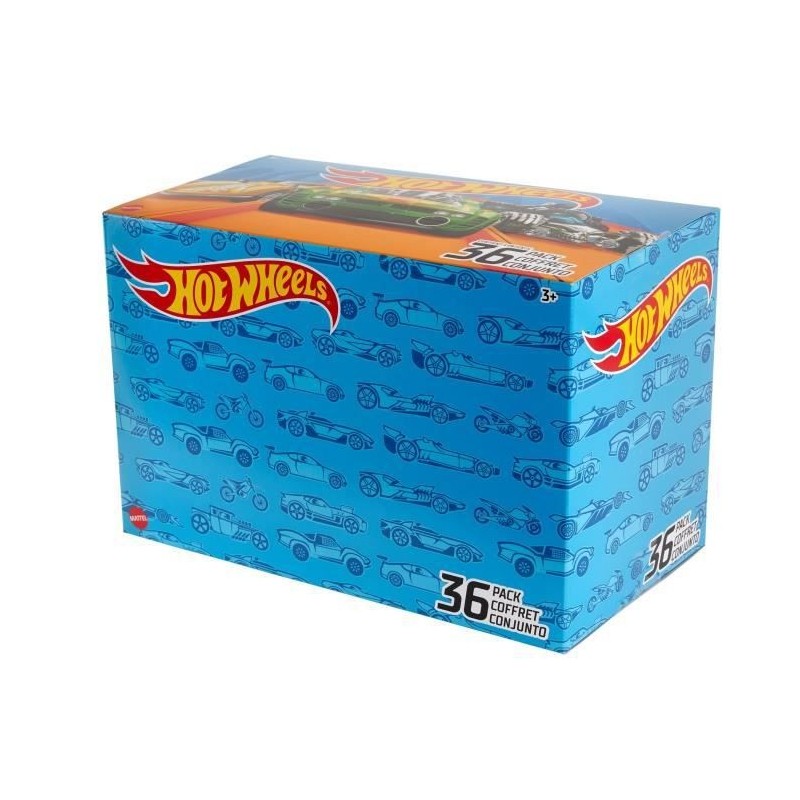 Hot Wheels -HW COFFRET DE 36 VEHICULES - mini véhicules - a partir de 3 ans