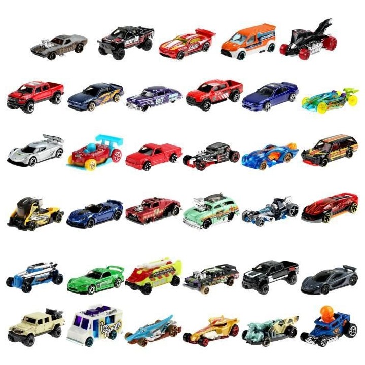 Hot Wheels -HW COFFRET DE 36 VEHICULES - mini véhicules - a partir de