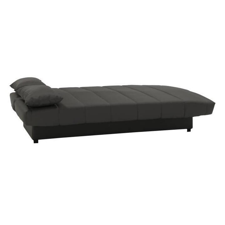 Banquette clic clac 3 places - Tissu anthracite - Style Contemporain -