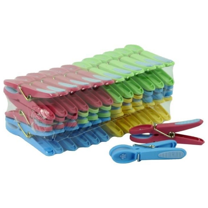 MINKY L7525360 36 Pinces a linge - Antiglissants extra-forts - Anti -U